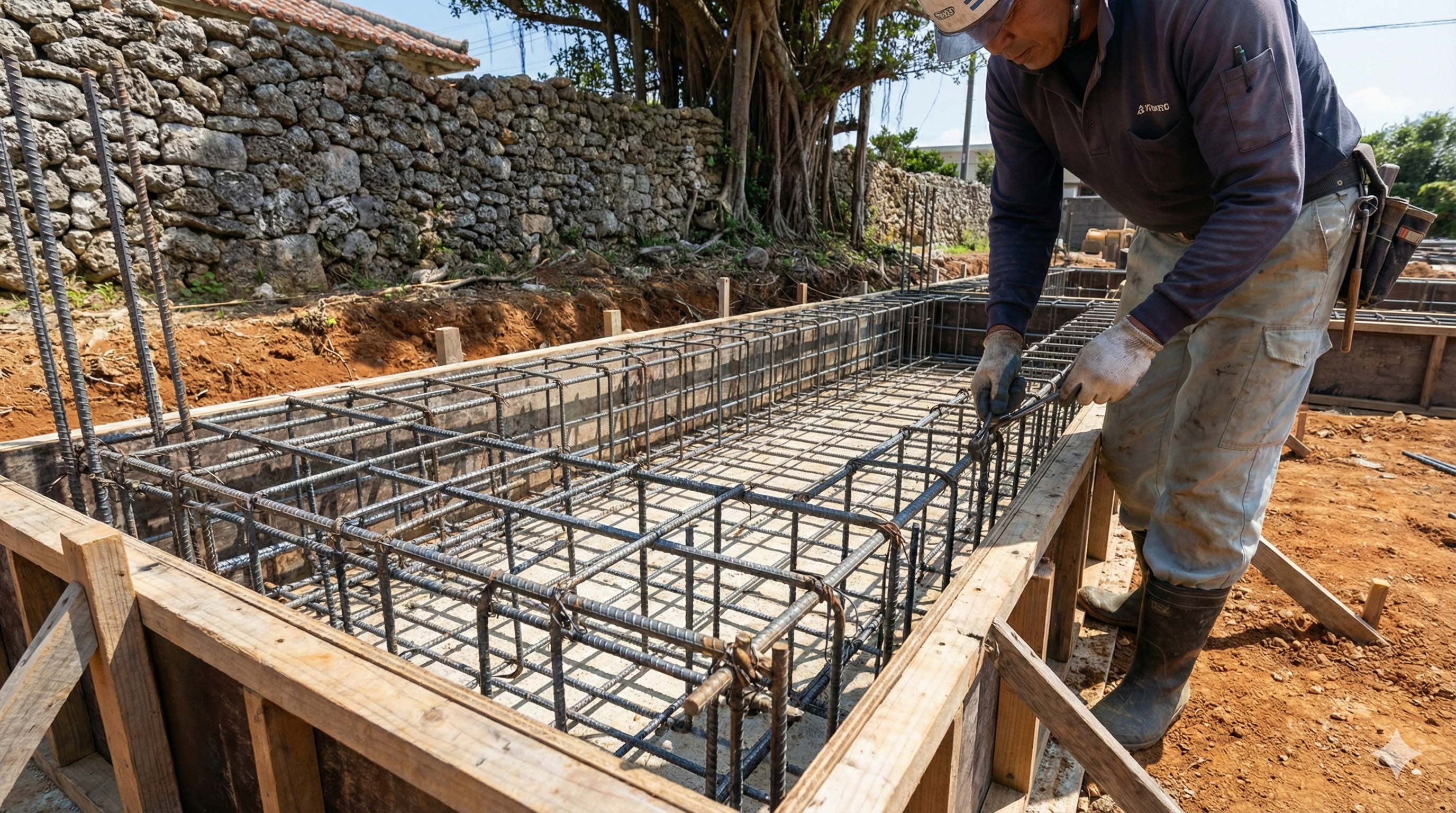 基礎配筋工事